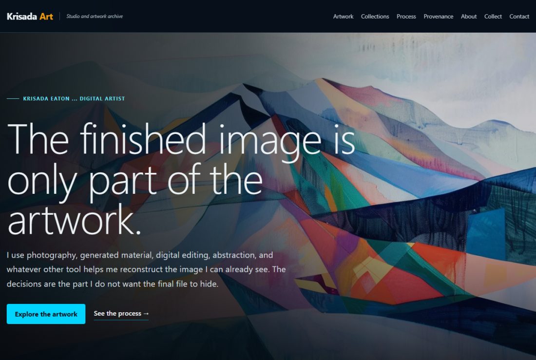 Homepage of KrisadaArt.com