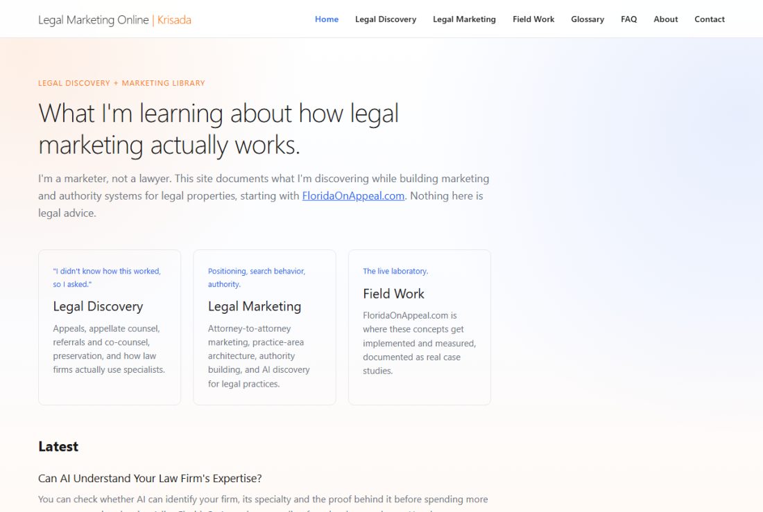 Homepage of legal.krisada.com
